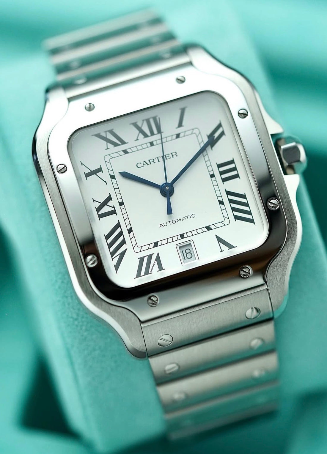 Cartier Santos de Cartier Large silvered opaline dial WSSA0018, alternate product view 2 of 9