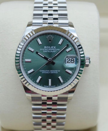 Rolex Datejust 31 UNWORN 2025 GREEN INDEX DIALJUBILEE