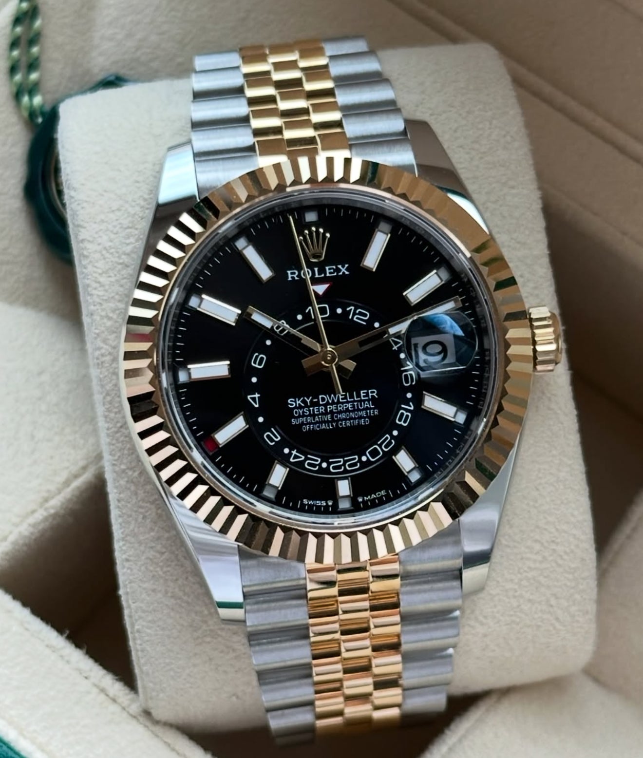 (Copy) Rolex Sky-Dweller UNWORN 2025 Sky-Dweller BRIGHT BLACK DIAL 336933