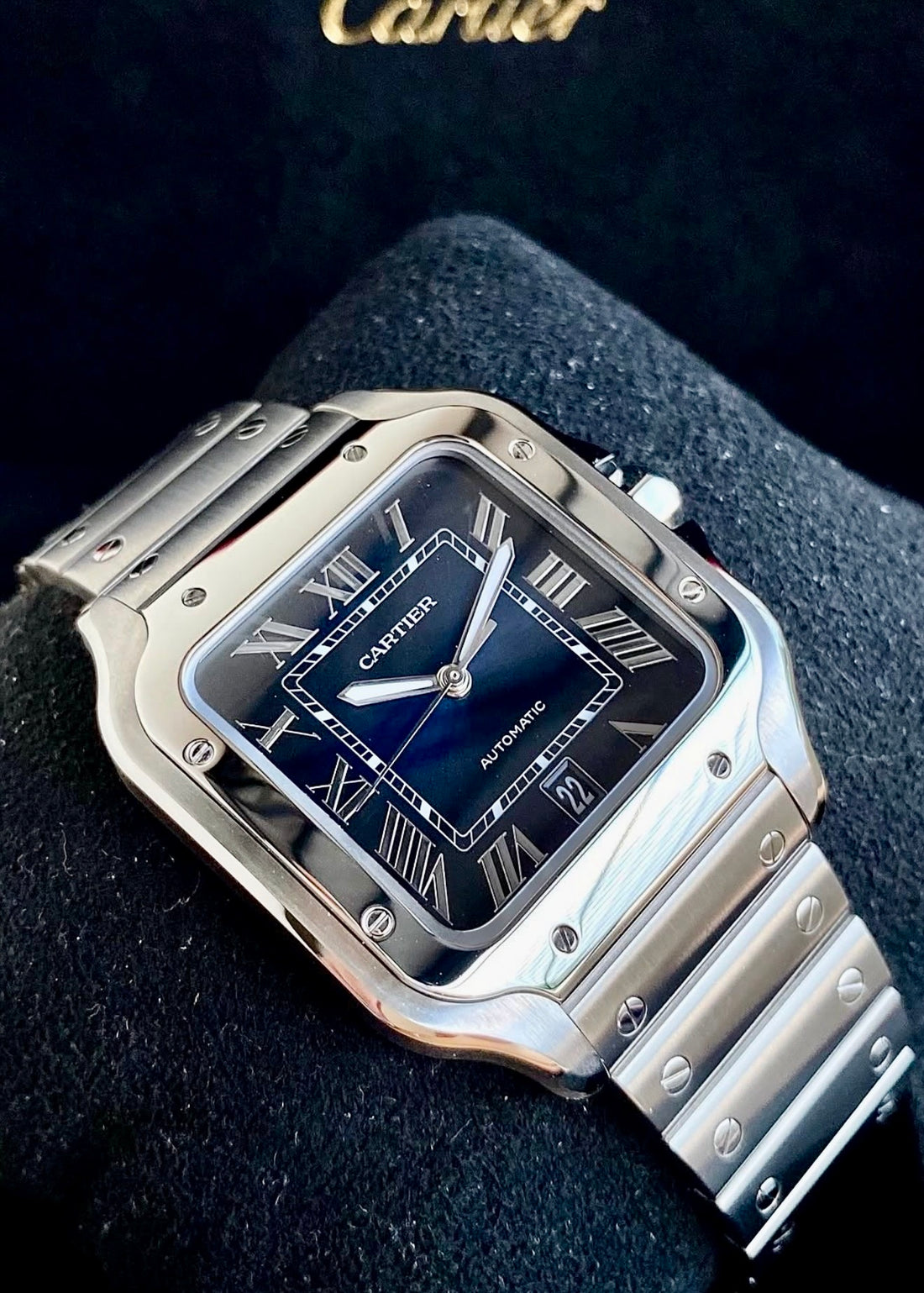 Cartier Santos de Cartier Large blue dial WSSA0030, alternate product view 2 of 6