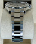 Rolex Yacht-Master 40 ref. 126622 with slate dial, platinum bezel and Oyster bracelet, bracelet and opposite-side case profile