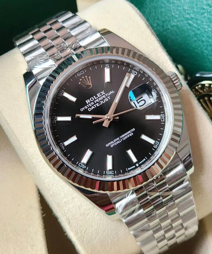 Rolex Datejust 41 Bright Black Dial Jubilee 126334 UNWORN 2026