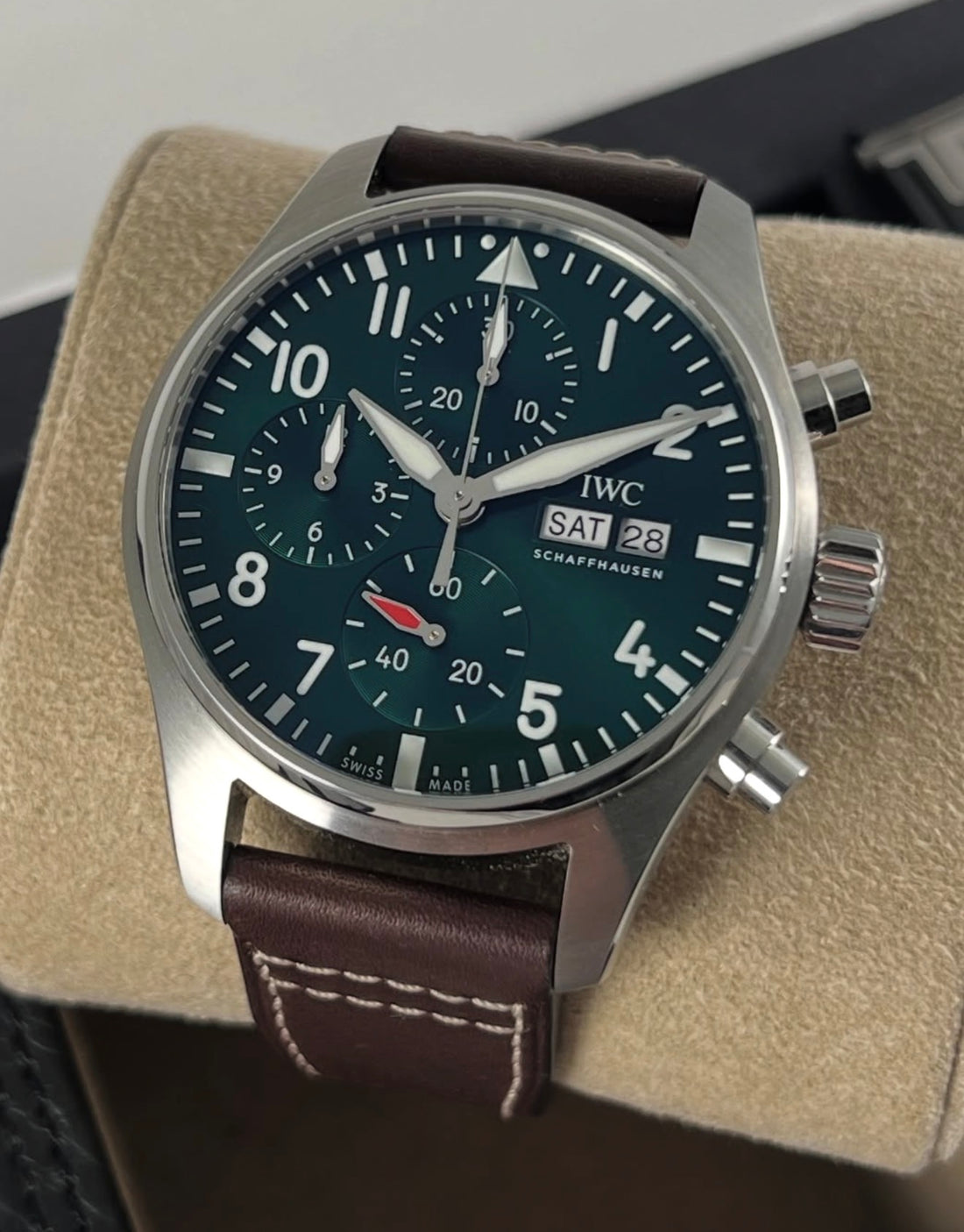 IWC Pilot’s Watch Chronograph 41 GREEN DIAL IW388103 Unworn 2026