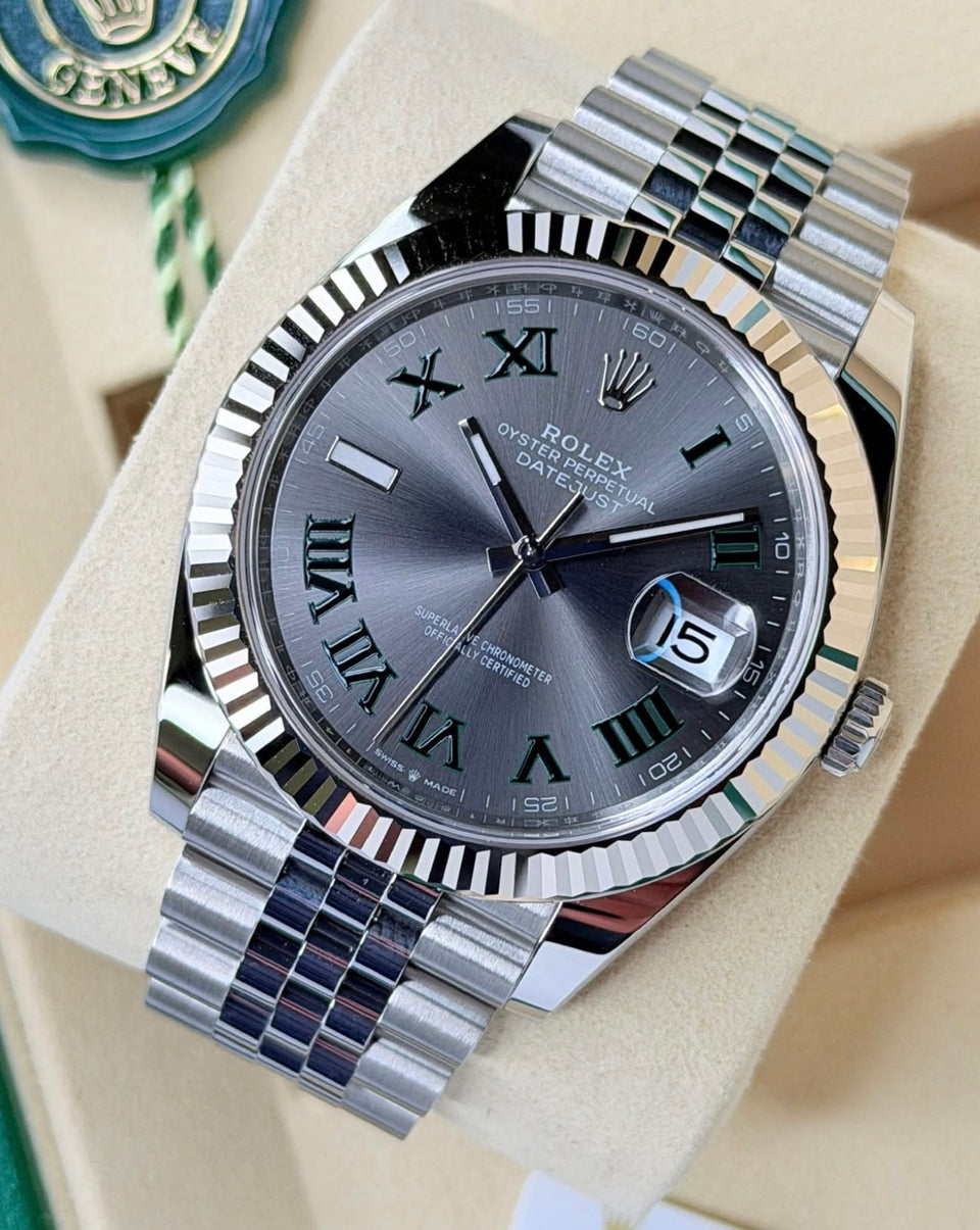 Rolex Datejust 41 Wimbledon Dial Jubilee Bracelet 126334