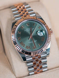 Rolex Datejust 41 Green Roman Dial Jubilee Bracelet 126331