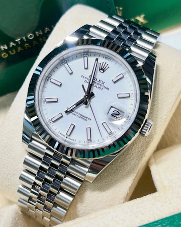Rolex Datejust 41 UNWORN 2025 Datejust 41 WHITE DIAL JUBILEE 126334