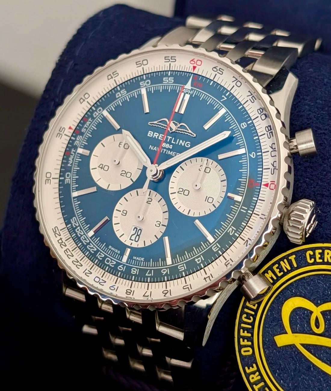 Breitling Navitimer B01 Chronograph 46 Blue Dial Bracelet AB0137211C1A1 UNWORN 2026