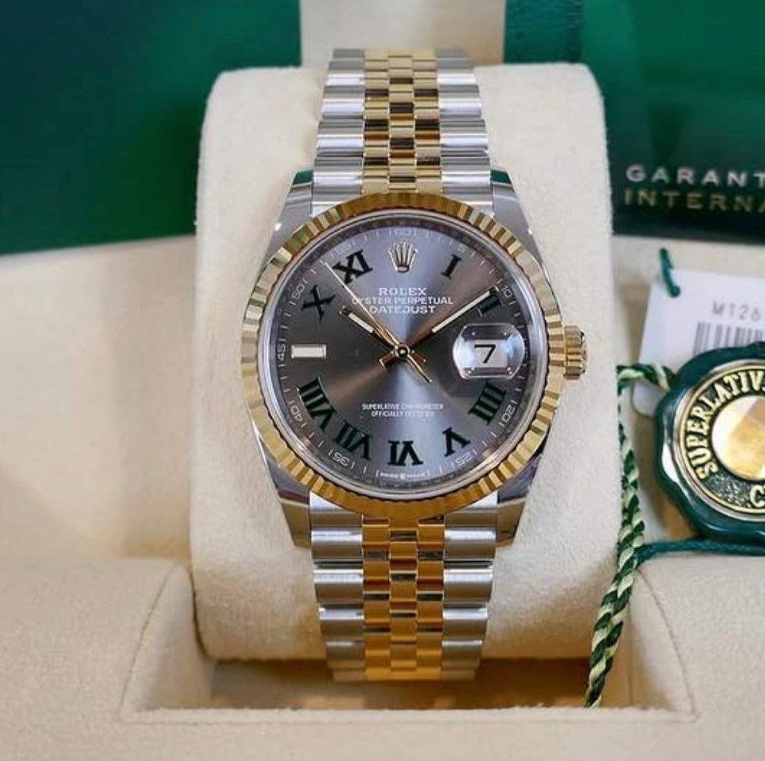 Rolex Datejust 36 WIMBLEDON DIAL 126233 UNWORN 2026