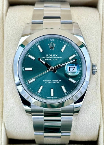 Rolex Datejust 41 UNWORN 2025 Datejust 41 MINT GREEN 126300