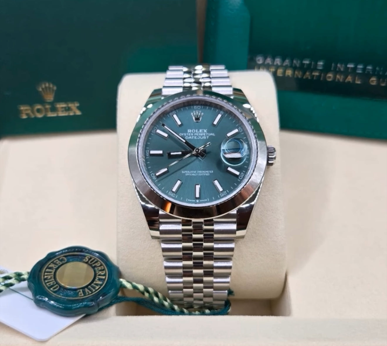 Rolex Datejust 41 UNWORN 2025 Datejust 41 MINT GREEN Jubilee