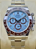 Rolex Cosmograph Daytona 126506 in platinum with ice-blue diamond-set dial, front view