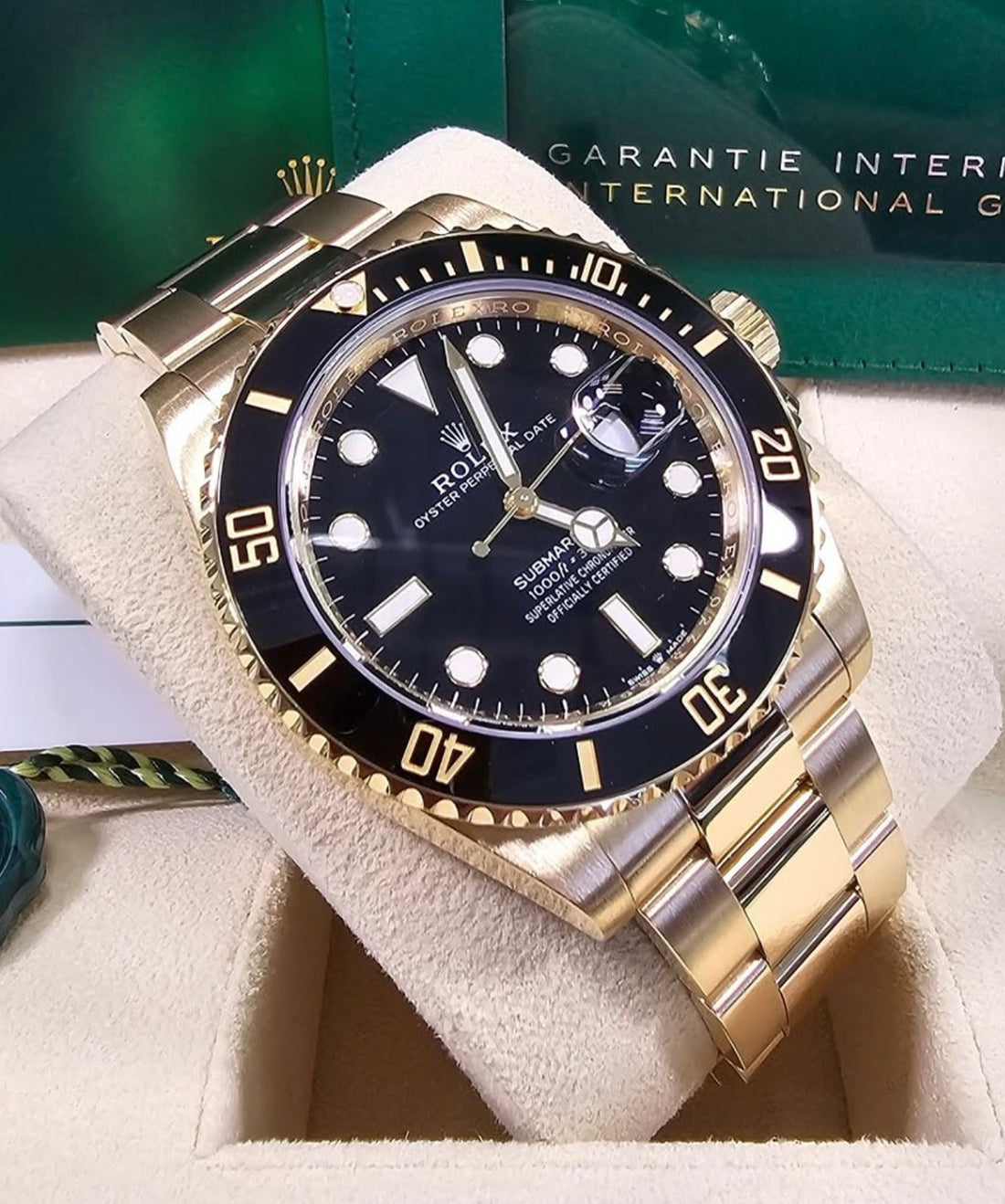 Rolex Submariner Date 126618LN Yellow Gold Black Dial and Bezel