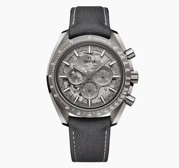 SPEEDMASTER GRAY SIDE OF THE MOON 44.25 mm, Grey ceramic on coated nylon fabric strap