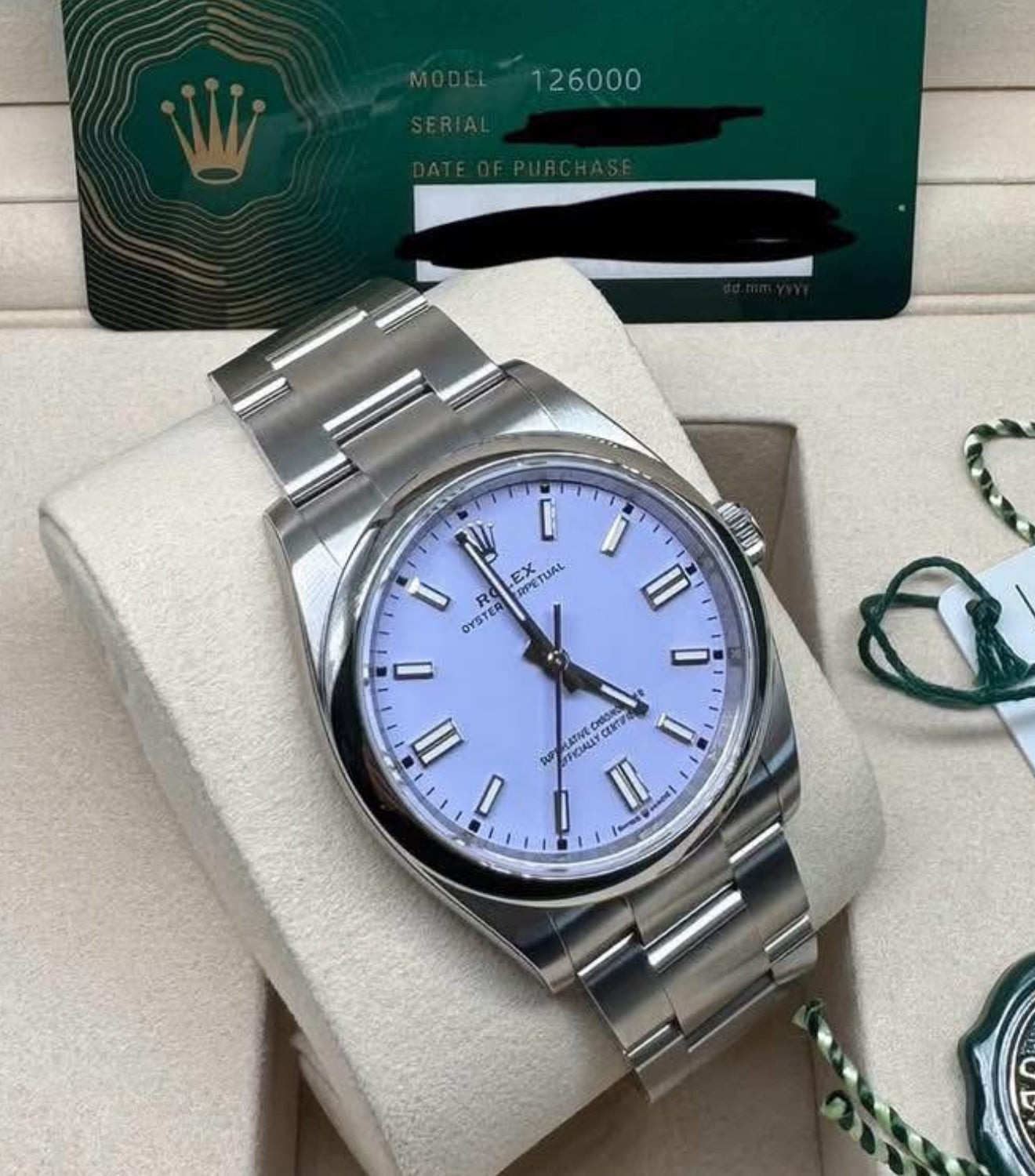 Rolex Oyster Perpetual 36 Lavender Dial Oyster Bracelet - 126000 - 2025