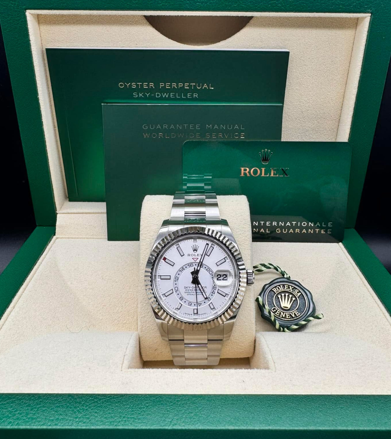 Rolex Sky-Dweller NEW 2024 Sky-Dweller WHITE DIAL 336934