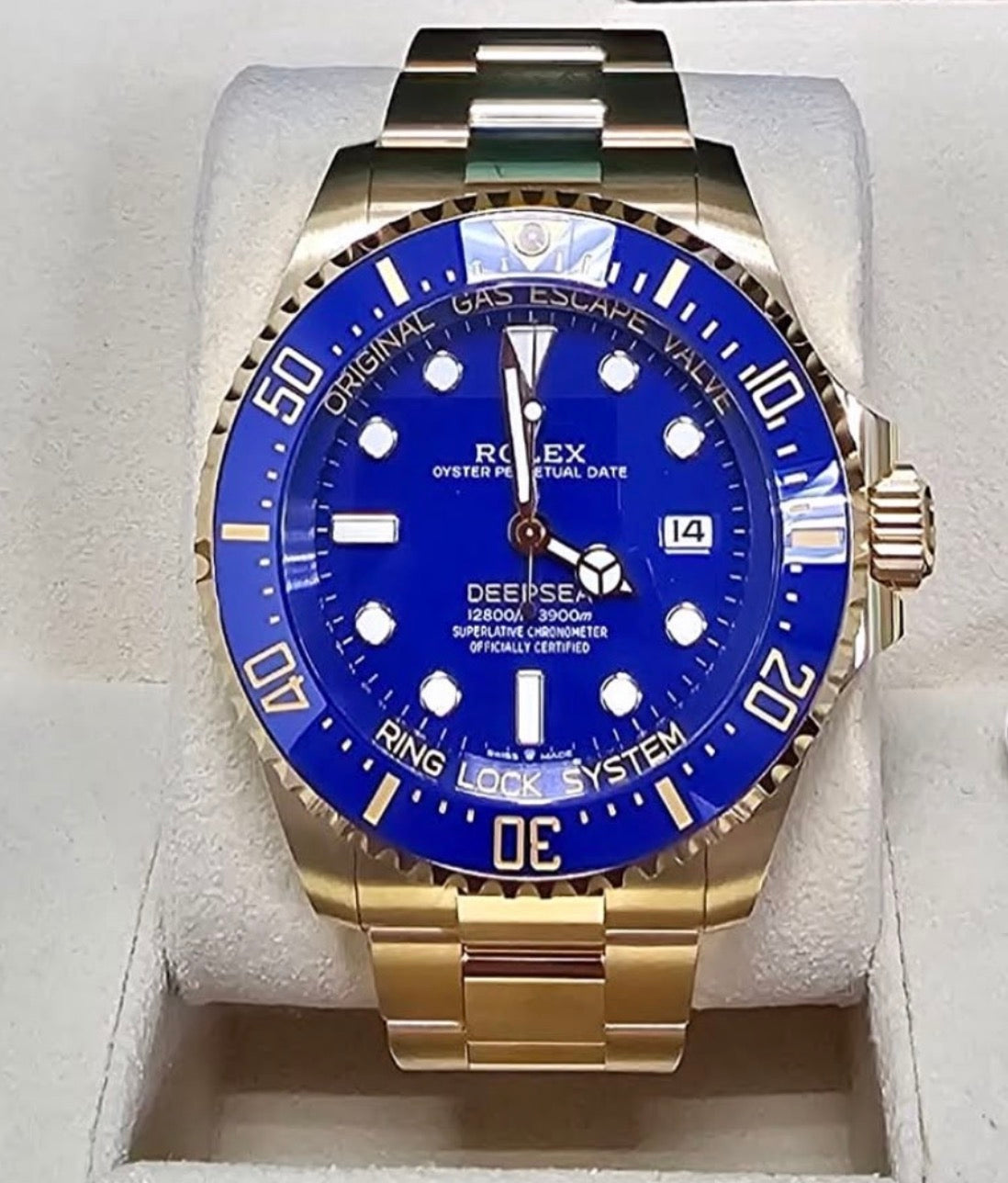 Rolex DeepSea 44 18KT Yellow Gold Blue Dial Reference 136688 Unworn 2026