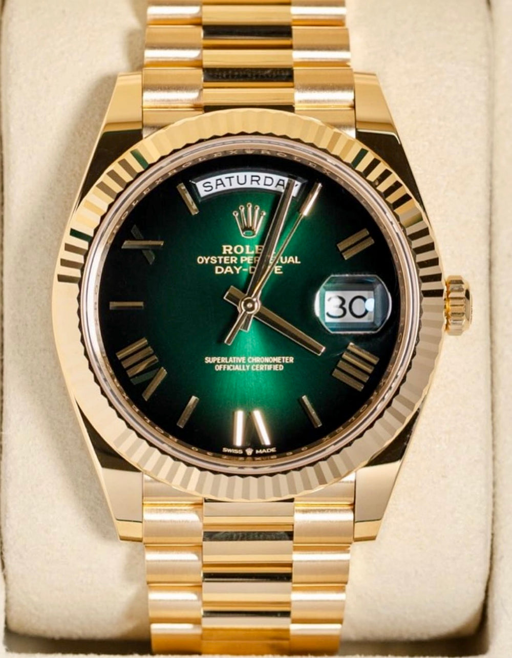 Rolex Day-Date Green Ombre Dial
