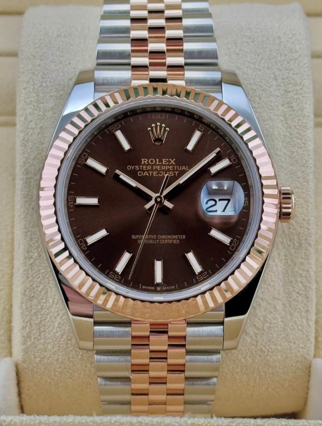 Rolex Datejust 41 UNWORN 2025 CHOCOLATE DIAL on JUBILEE 126331