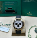 Rolex Cosmograph Daytona 126518LN meteorite dial on Oysterflex with Rolex guarantee card and hang tags, front view