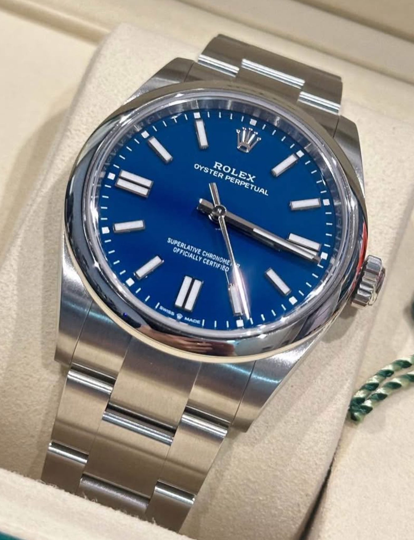 UNWORN ROLEX OP41 134300 “MED BLUE” NEW RELEASE