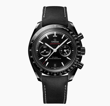 SPEEDMASTER DARK SIDE OF THE MOON 44.25 mm, black ceramic on coated nylon fabric strap UNWORN