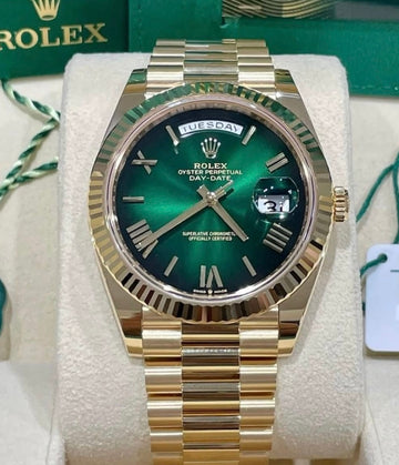 Rolex Day-Date 40 DAY-DATE 40 OMBRE GREEN ROMAN UNWORN 2025 Ref 228238-0069