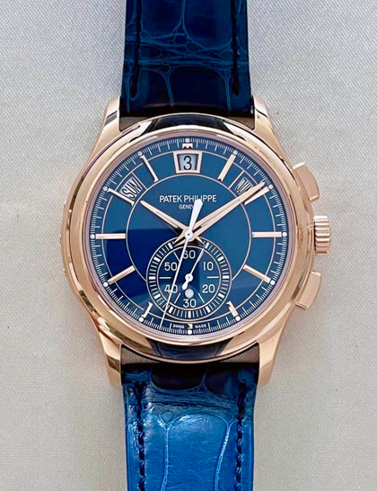 Patek Philippe Annual Calendar Chronograph Blue Dial 5905R