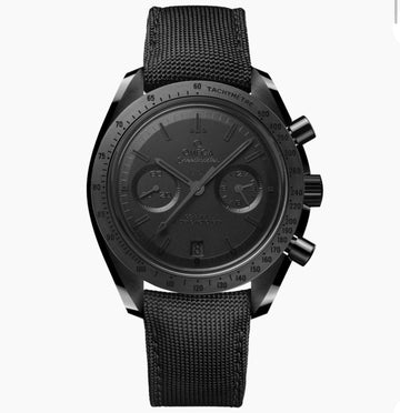 SPEEDMASTER DARK SIDE OF THE MOON 44.25 mm, black ceramic on coated nylon fabric strap UNWORN