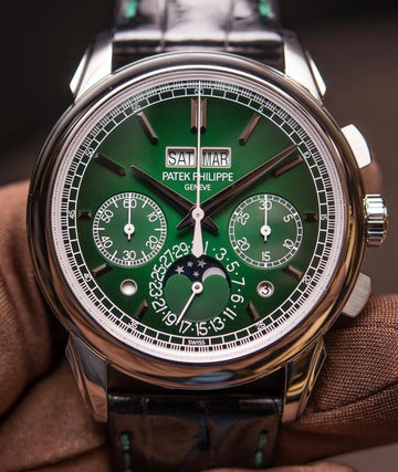 Patek Philippe Grand Complications Chronograph Perpetual Calendar - Platinum - Green Ombré Dial - 5270P-001