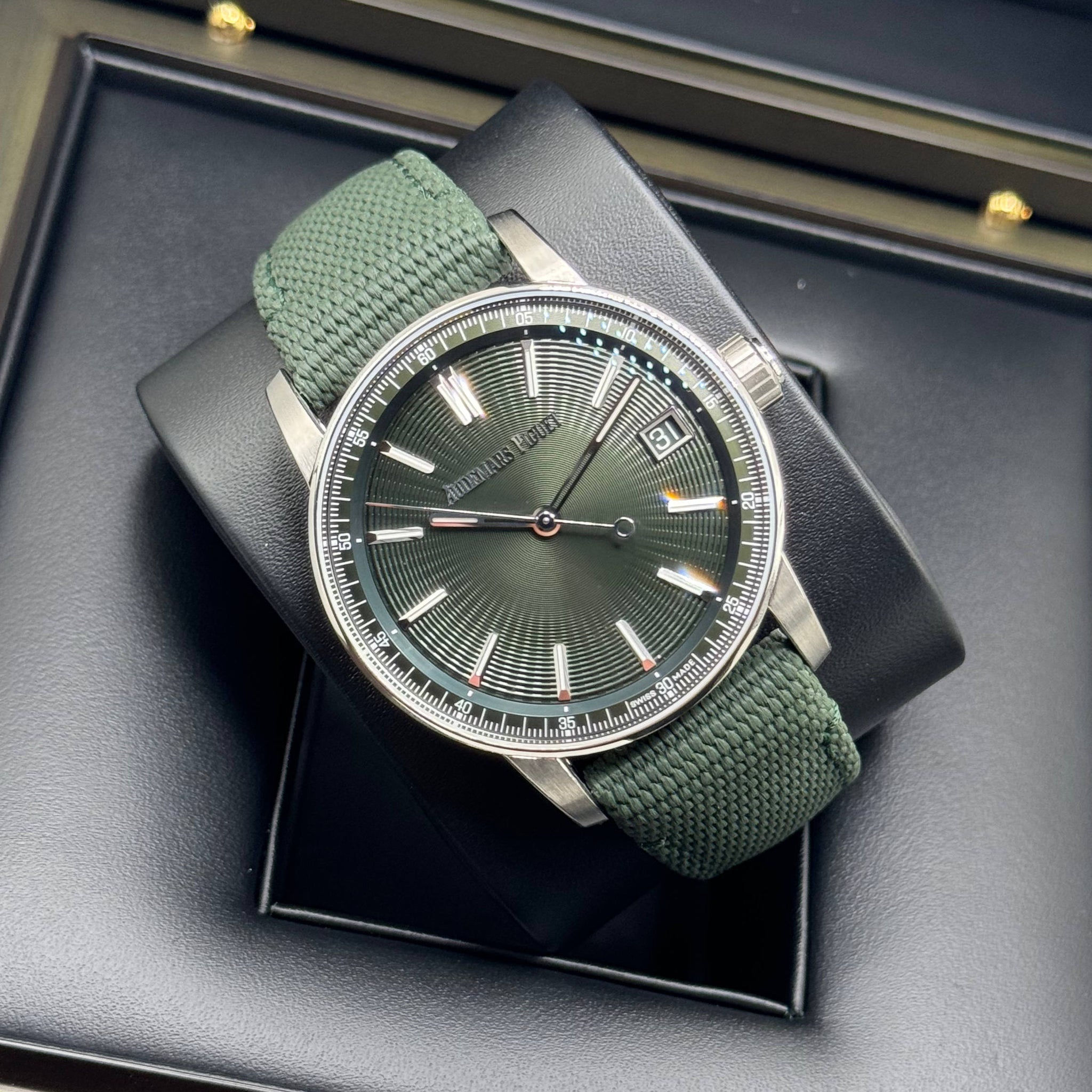 UNWORN 2024 Audemars Piguet Code 11.59 GREEN DIAL 15210ST.OO.A056KB.01