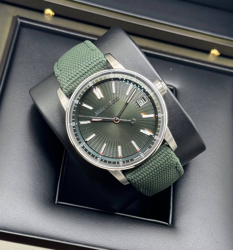 Audemars Piguet Code 11.59 Selfwinding 15210ST green dial in stainless steel