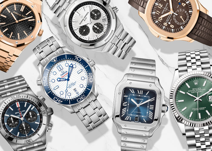 Top luxury watch brands available from Superlative Watch Co. on mobile