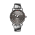 Breitling Navitimer Automatic 36 reference A17327381B1P1 with Anthracite dial, Stainless steel case, alligator strap, front view