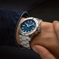 Breitling Avenger Automatic 42 reference A17328101C1A1 with Blue dial, Stainless steel case, bracelet, on-wrist view