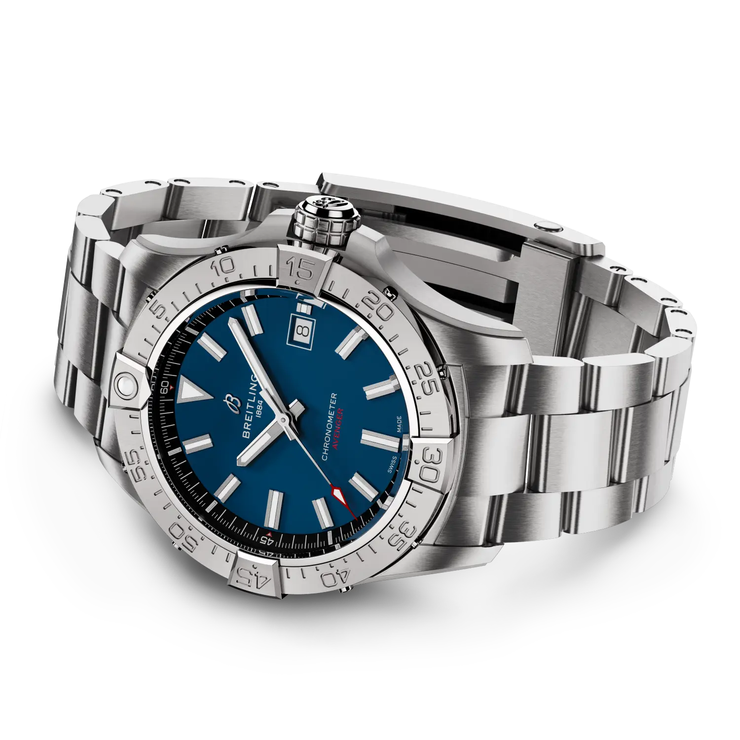 Breitling Avenger Automatic 42 reference A17328101C1A1 with Blue dial, Stainless steel case, bracelet, bracelet or strap configuration view