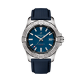 Breitling Avenger Automatic 42 reference A17328101C1X1 with Blue dial, Stainless steel case, calfskin strap, front view
