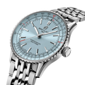 Breitling Navitimer Automatic 41 reference A17329171C1A1 with Ice blue dial, Stainless steel case, bracelet, three-quarter view