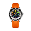Breitling Superocean Automatic 42 reference A17375211B2S3 with Black dial, Stainless steel case, rubber strap, front view