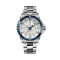 Breitling Superocean Automatic 42 reference A17375E71G1A1 with Cream dial, Stainless steel case, bracelet, front view