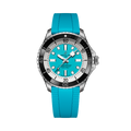 Breitling Superocean Automatic 44 reference A17376211L2S2 with Turquoise dial, Stainless steel case, rubber strap, front view