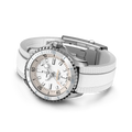Breitling Superocean Automatic 36 reference A17377211A1S1 with White dial, Stainless steel case, rubber strap, bracelet or strap configuration view