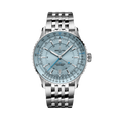 Breitling Navitimer Automatic GMT 41 reference A32310171C1A1 with Ice blue dial, Stainless steel case, bracelet, front view