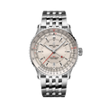 Breitling Navitimer Automatic GMT 41 reference A32310211G1A1 with Cream dial, Stainless steel case, bracelet, front view