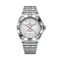 Breitling Chronomat Automatic GMT 40 Six Nations England reference A323985B1A1A1 with White dial, Stainless steel case, bracelet, front view