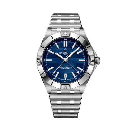 Breitling Chronomat Automatic GMT 40 Six Nations Scotland reference A323986B1C1A1 with Blue dial, Stainless steel case, bracelet, front view