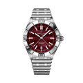Breitling Chronomat Automatic GMT 40 Six Nations Wales reference A323988B1K1A1 with Burgundy dial, Stainless steel case, bracelet, front view