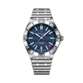 Breitling Chronomat Automatic GMT 40 Six Nations France reference A323989B1C1A1 with Blue dial, Stainless steel case, bracelet, front view