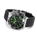 Breitling Super Chronomat B01 44 reference AB0136251L1S1 with Green dial, Stainless steel case, rubber strap, bracelet or strap configuration view