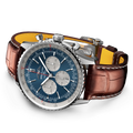 Breitling Navitimer B01 Chronograph 46 reference AB0137211C1P1 with Blue dial, Stainless steel case, alligator strap, bracelet or strap configuration view