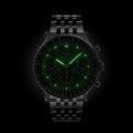 Breitling Navitimer B01 Chronograph 46 reference AB0137241L1A1 with Green dial, Stainless steel case, bracelet, illuminated dial view